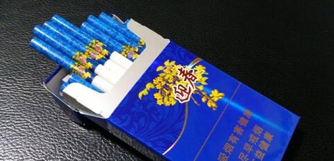 長白山(藍尚)香煙價格表圖，長白山迎春細煙價格